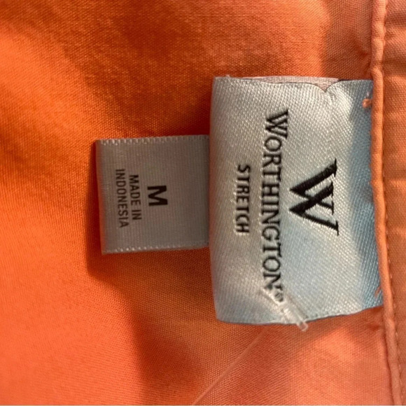 Worthington stretch orange sleeveless top size medium - Picture 8 of 8